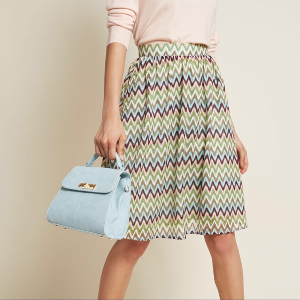 NWT Modcloth Daytime Dazzler A-Line Skirt-Pockets!